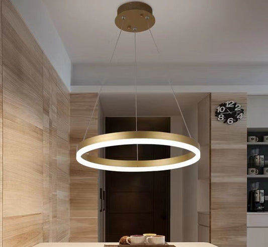 Lustra LED circulară, design suspendat minimalist, DM5205/400 Auriu