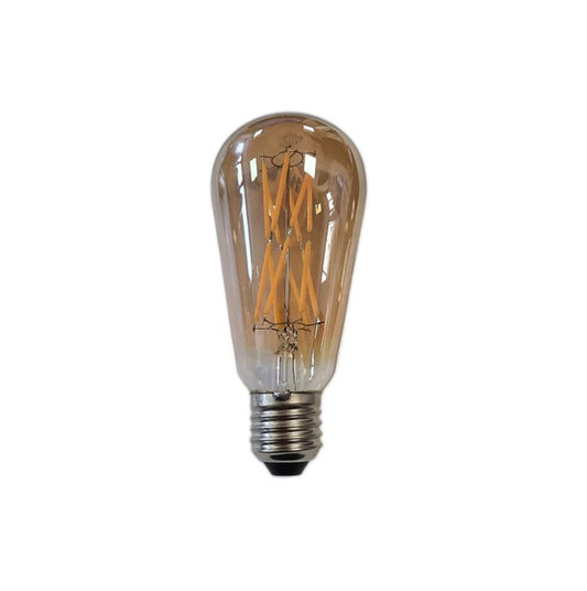 Bec LED E27, filament vintage cu lumina caldă, 3000K, 16W