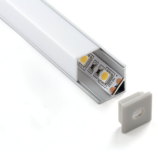 Profil LED 90 Grade Slim, 2m, din Aluminiu de Colț – Ideal pentru Iluminat Modern și Spații Elegante