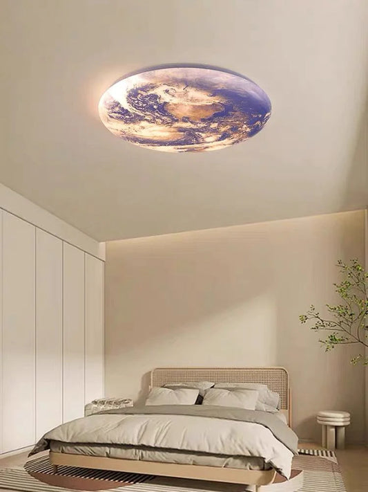 Plafonieră LED DMLiving, Model Pamant, 96W – Design Modern și Funcționalitate cu Trei Opțiuni de Lumină pentru Orice Spațiu