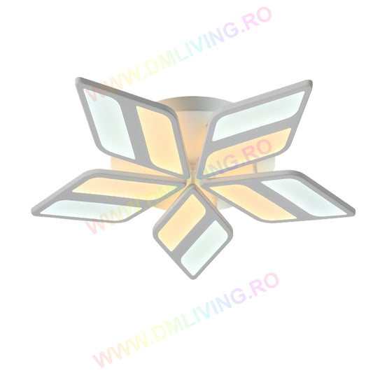 Lustră LED, design modern cu iluminare eficientă,  6630/5-WH