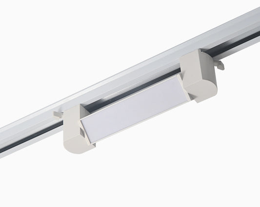 Proiector LED Tip Banda, 20W, 4000K Lumina Neutra, Directionabil Pe Sina Monofazata, Alb