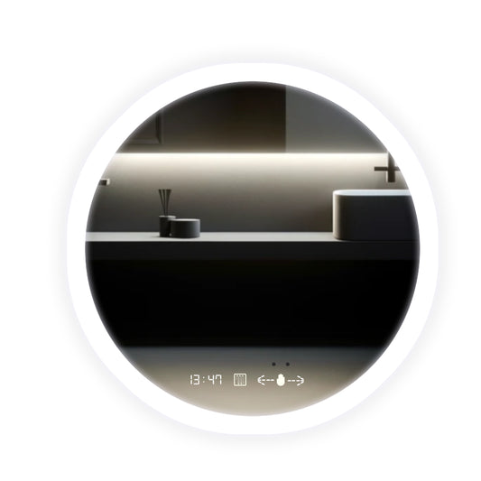 Oglindă LED Touch Modernă, 70x70 cm, cu Sistem Dezaburire, Model D029 - Stil Distins și Funcționalitate în Baie