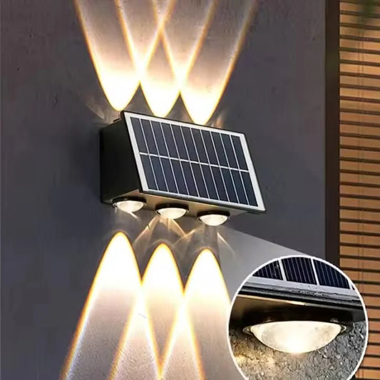 Aplica Exterior RFAN, Cu Panou Solar, Model 686021, IP65, Lumina Neutra, Negru