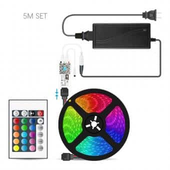 Kit banda LED RGB, 5m WiFi smart