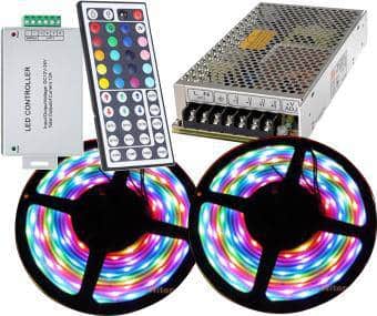 Kit banda LED RGB, 10m iluminat intens