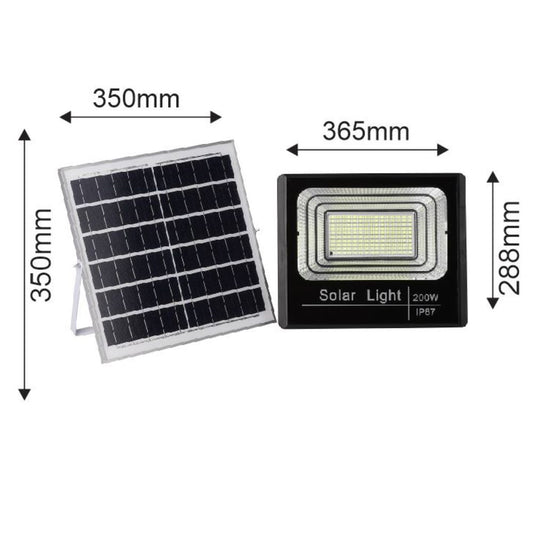 Proiector cu Panou Solar Monocristalin si telecomanda - 200W/6500k