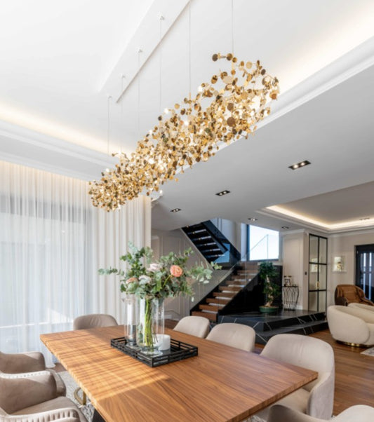 Pendul Modern cu Design Personalizat, DM 49, Auriu – Detaliu de Lux pentru Livinguri și Sufragerii