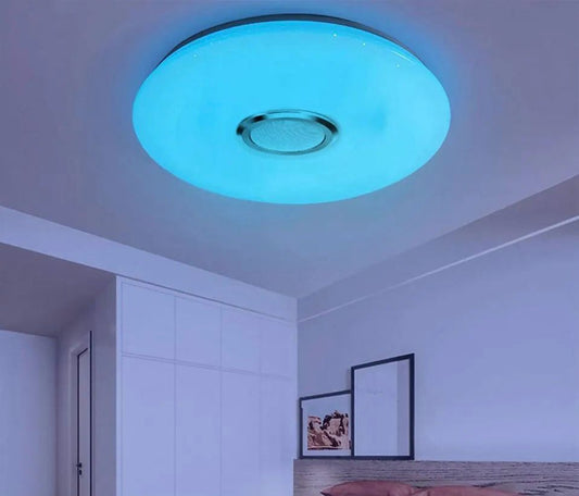 Aplica LED Inteligentă RGB cu Difuzor Bluetooth – Iluminare Premium și Muzică Ambientală pentru Spații Moderne
