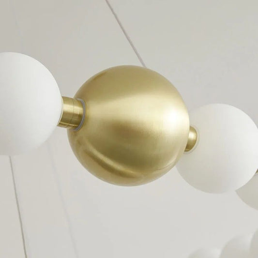Lustră LED Rafinată Minimalistă, Model DM788-10, Auriu – Design Contemporan și Iluminat Distins pentru Orice Cameră