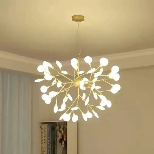 Lustră LED, 100x60cm, design modern, structură metalică, DM66100-45 Auriu