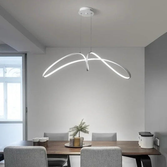 Lustră LED Modernă cu Telecomandă, DM 0018, Alb – Potrivită pentru Spații de Lux și Birouri