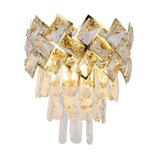 Aplică LED de Lux cu Cristale, Design Eleganțios, Model DM62111/2W, Auriu – Iluminat Rafinament și Exclusivist pentru Oricare Spațiu