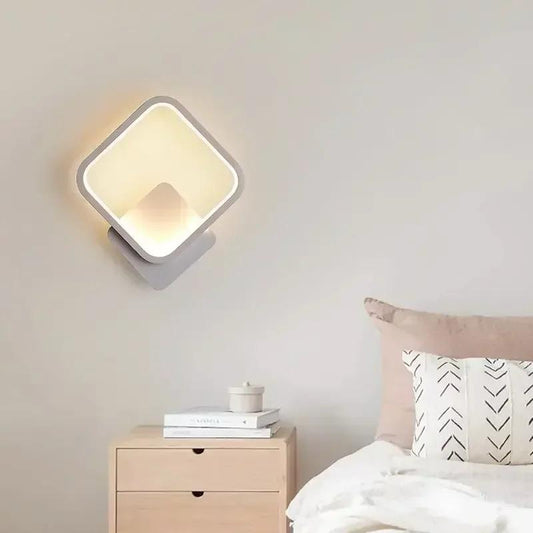 Aplică LED Premium cu Design Geometric Modern, DM28, Alb – Strălucire Modernă pentru Spații de Lux