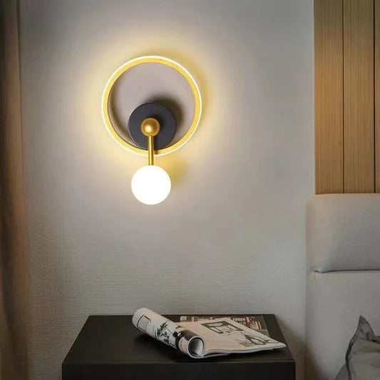 Aplica LED DM91-2, 3 Tipuri de Lumina, 40W, Auriu