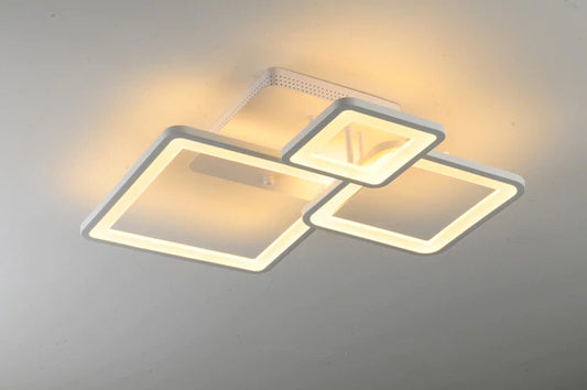 Lustră LED Dimabilă, Design Minimalist, DM K002-3, Alb – Iluminare Reglabilă Și Modernă, Ideală Pentru Camerele De Lucru Sau Spațiile De Relaxare