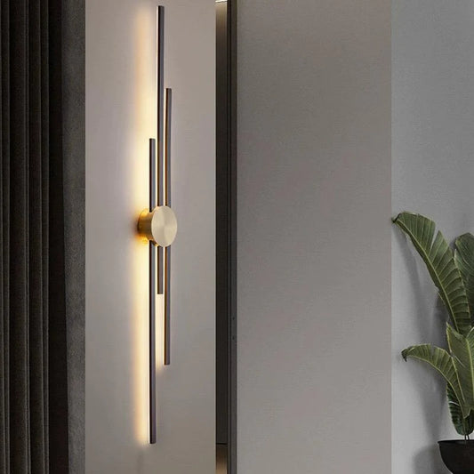 Aplica LED Contemporană, Design Artistic Negru/Auriu, Model DM143-600 – Iluminare Luxoasă și Rafinată pentru Casa Ta