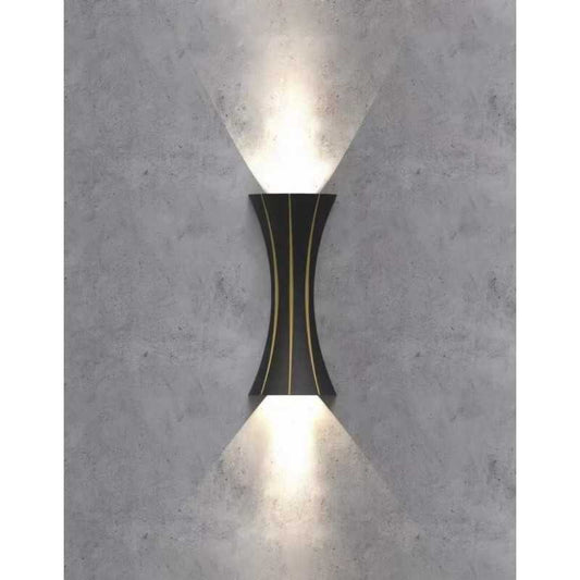 Aplica LED Negru Exterior 10W Lumina Calda