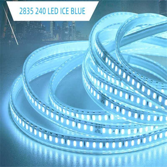 BANDA LED 12V 2835 240LED IP20 ICE BLUE 21W/M