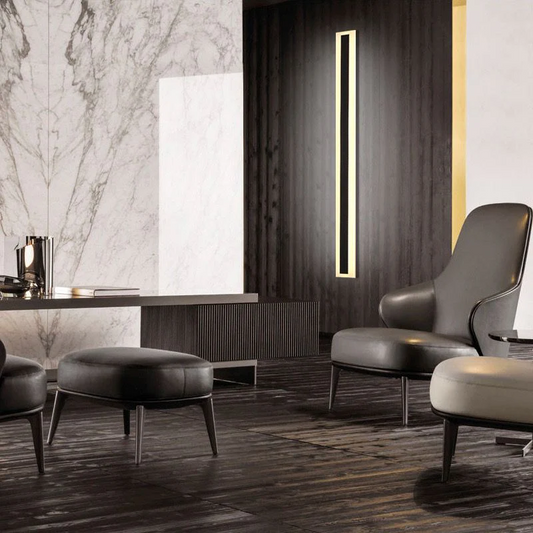 Aplică LED Exterior, Iluminare Eficientă și Modernă, Model DM904/90 CM, Negru – Soluție de Iluminat Contemporan pentru Spații Externe