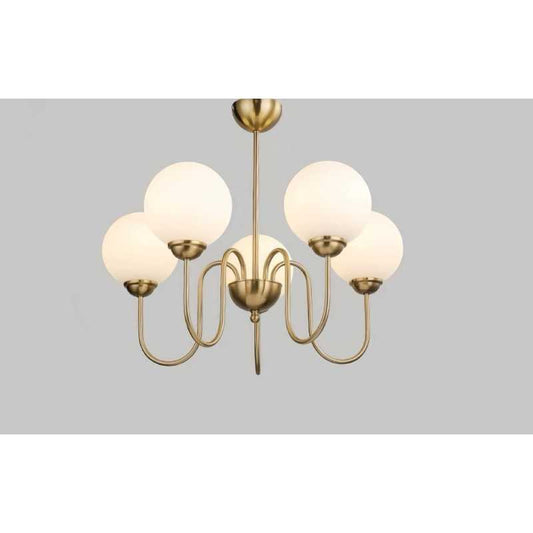 Candelabru Retro Francez Sticla Mat E27x5 DM-DX2411/5