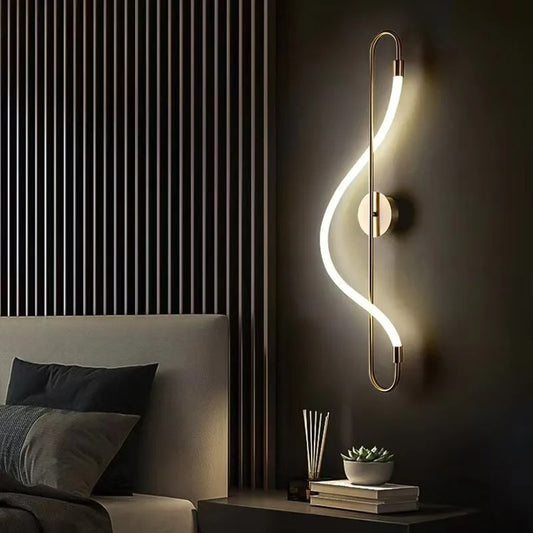 Lustră LED, lumină ambientală și design artistic, DM9209, Auriu