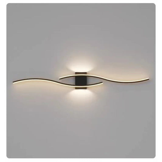 Aplica LED DM Living 80cm Bar Minimalist Negru Moderna 44W Lumina clada,3 Tipuri De Lumina