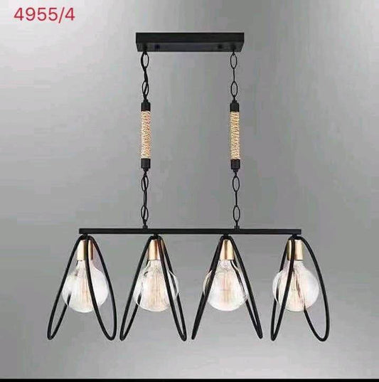 Pendul Suspendat Modern cu Accente Rustice, DM 43, Negru – Accesoriu Perfect pentru Livinguri și Sufragerii