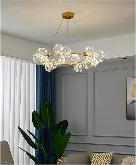 Lustră LED Modernă de Lux Neagra, DM140 – Potrivită pentru Spații de Lux și Birouri