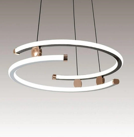Lustră LED Suspendată cu 3 Tipuri de Lumină – Design Modern și Iluminare Versatilă pentru Spații Elegante