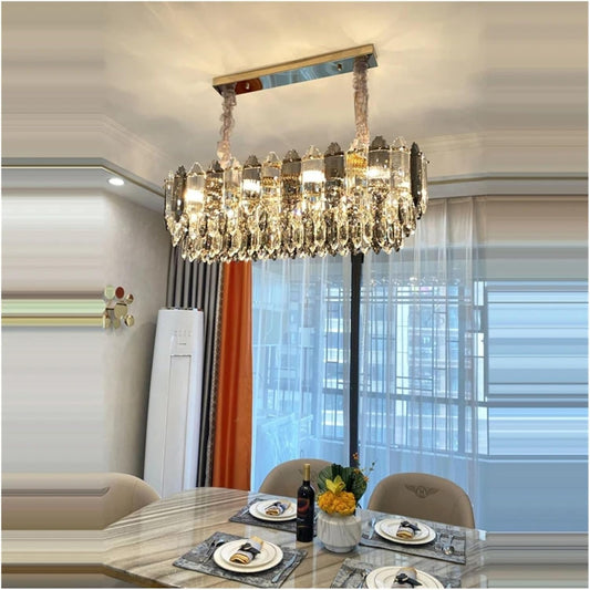 Candelabru De Lux Auriu, DM98191/300x800, Cu Cristale – Iluminare Elegantă Pentru Living