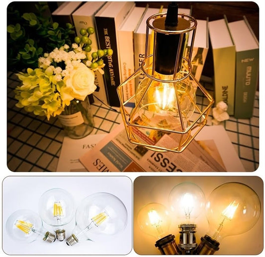 Bec LED G95 E27, Lumină Caldă 3000K, 8W – Design Modern și Economisire Energetică, Perfect pentru Dormitor sau Living