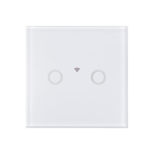 Intrerupator Touch Dublu WI-FI, Alb