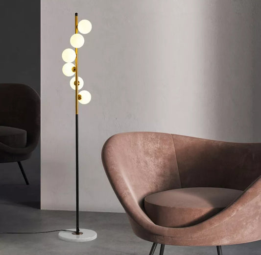 Lampadar Luxos cu 5 LED-uri G4 170cm DM8052 – Design Impresionant pentru Ambianțe Distinse