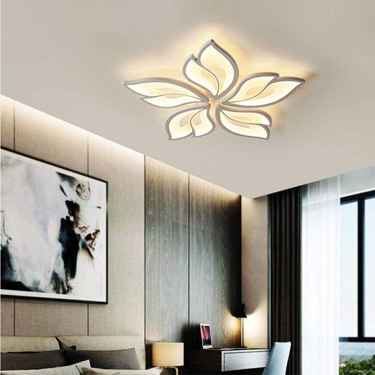 Lustră LED, design artistic si iluminare eficientă, 6553 / 5-WH, Alb