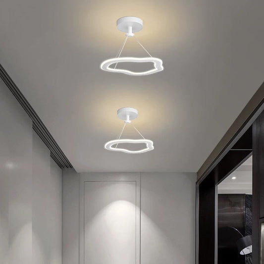 Lustră LED, Design Contemporan cu Lumină Variabilă și Eficiență Energetică, Model DM8058 Alb – Iluminat Elegant și Impecabil pentru Casa Ta