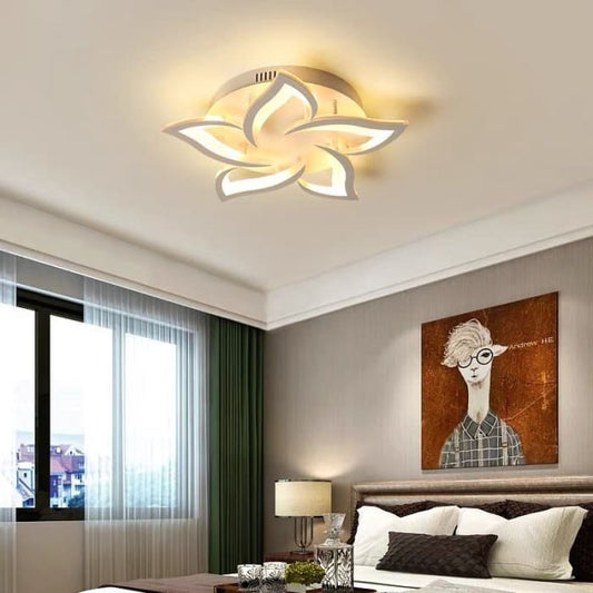 Lustră LED Dimabilă, Cu Design Floral Și Iluminare Modernă – Perfectă Pentru Spații Contemporane Sau Livinguri De Calitate Premium