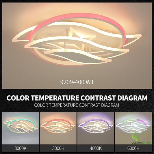 Plafonieră LED Contemporană DM9209/400 – Iluminat Reglabil cu Tehnologie RGB pentru Ambient Personalizat.
