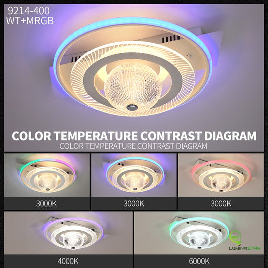 Lustră LED Modernă DM9214/400 – Iluminare Reglabilă cu Telecomandă și Tehnologie Multicoloră pentru Orice Spațiu.