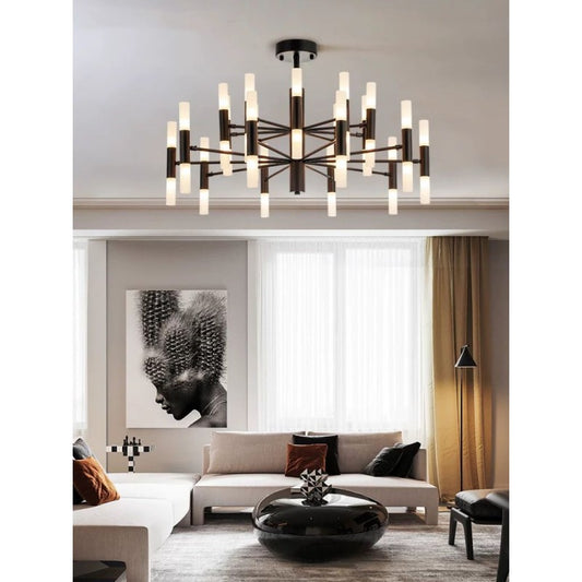Candelabru Modern, Model DM3870/40 Negru – Constelație Urbană cu Eleganță Industrială pentru Iluminare Distinsă