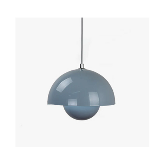 Lampă pendul semisferică modernă, stil nordic, Metal Albastru – DM9202/230 E27 – Iluminat rafinat și elegant, perfect pentru un decor contemporan.