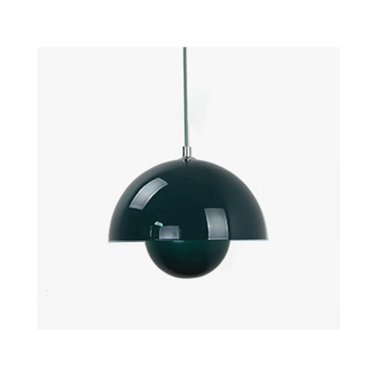 Lampă pendul semisferică, modernă, în stil nordic pe cablu DM9202/230 E27 Metal Verde