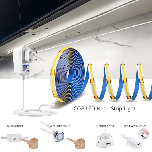Banda LED alb neutru 3528, 240 LED-uri/m, 18W 4000K – Soluție elegantă pentru un iluminat ambiental rafinat