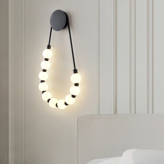 Aplică de Perete LED Elegantă, Iluminat Decorativ, DM6750-S, Negru - Design Modern și Ambianță Perfectă pentru Interiorul Tău