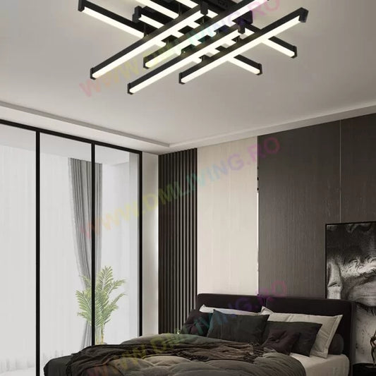 Lustră LED, design artistic cu iluminare eficientă