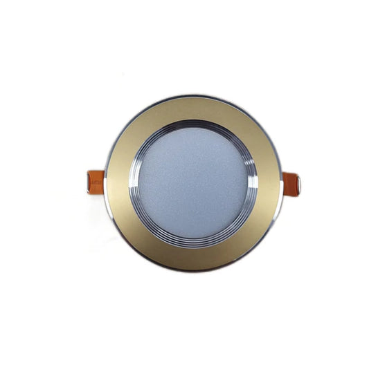 Spot LED Auriu, 7W, Lumină Rece 6000K, Rotund – Soluție Incastrabilă pentru Iluminat de Calitate