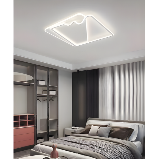 Lustră Premium, Alb Elegant, Cu Telecomandă, Lumină Adaptabilă: Rece, Caldă și Neutră, Intensitate Reglabilă, Model DM3943 WT
