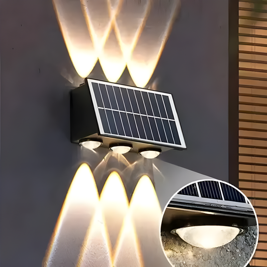 Aplica Exterioară Neagră RFAN cu Panou Solar, IP65 – Lumina Neutră și Sustenabilitate, Model 686021