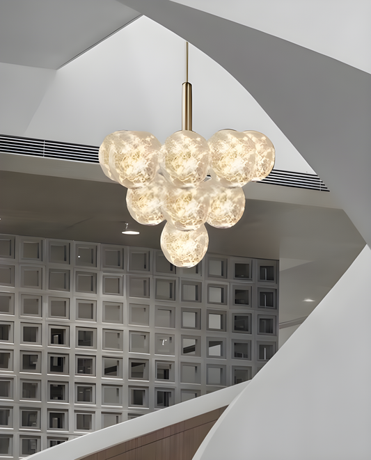 Lustră Premium Suspendată DM Living cu 9 Globuri, 90W, 50CM, Design Modern 3000K, DM-G3503/13 – Soluție Distinsă pentru Amenajări Interioare