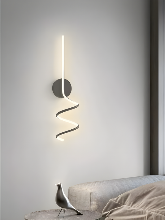 Aplica LED Luxoasă de Perete cu Design Ondulat, DM199-700BK, Negru – Glamour și Funcționalitate în Fiecare Detaliu